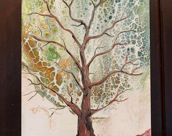 Tree of Life Original Acrylic by Marji Stevens