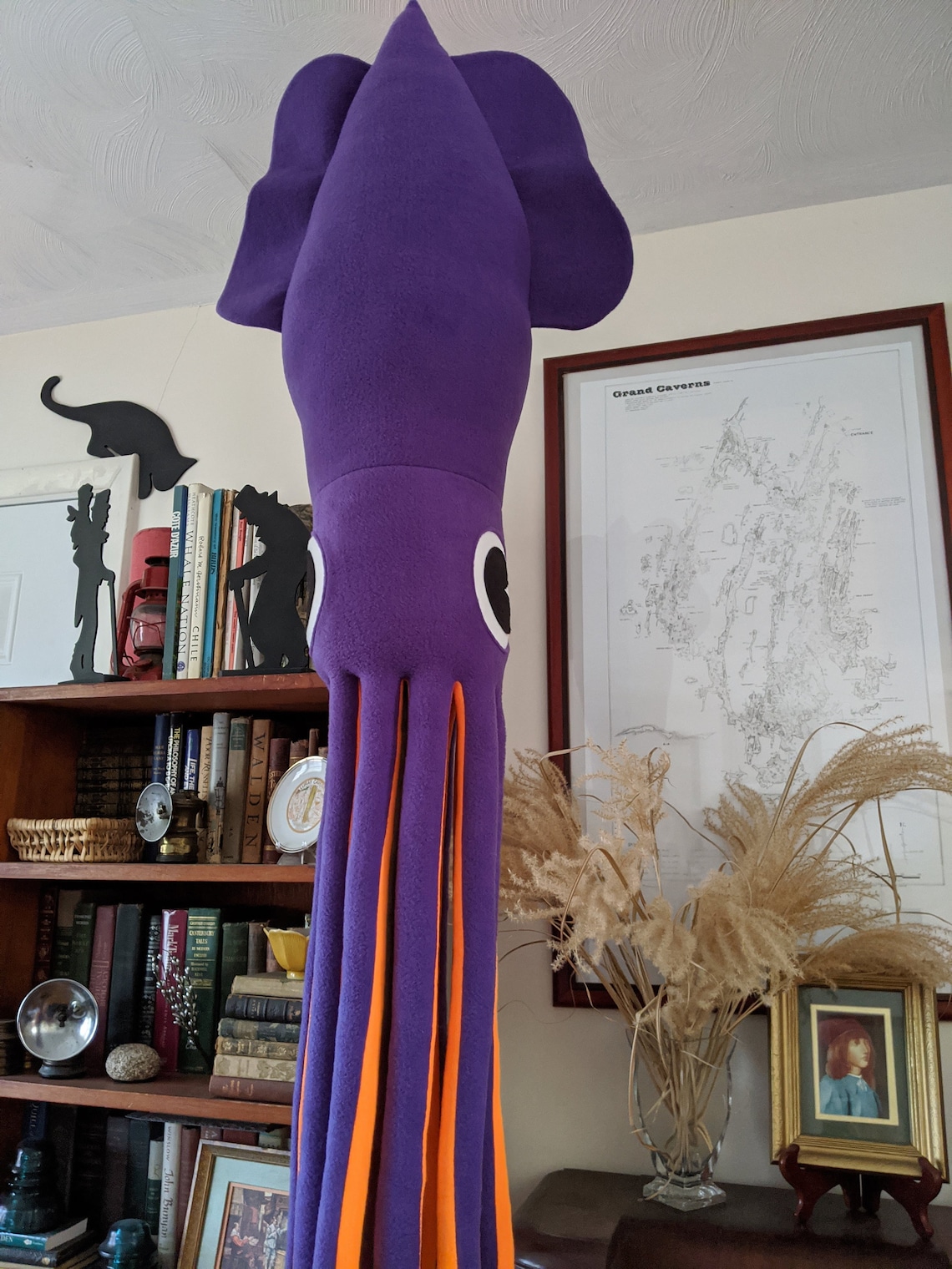 Baby Giant Squid Plush Six Feet of Cuddly Fleece Cephalopod Etsy