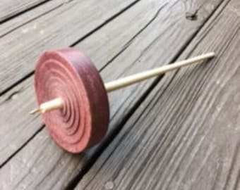 Large Whorl Purple Heart Spindle Made in the USA 2.0 oz.