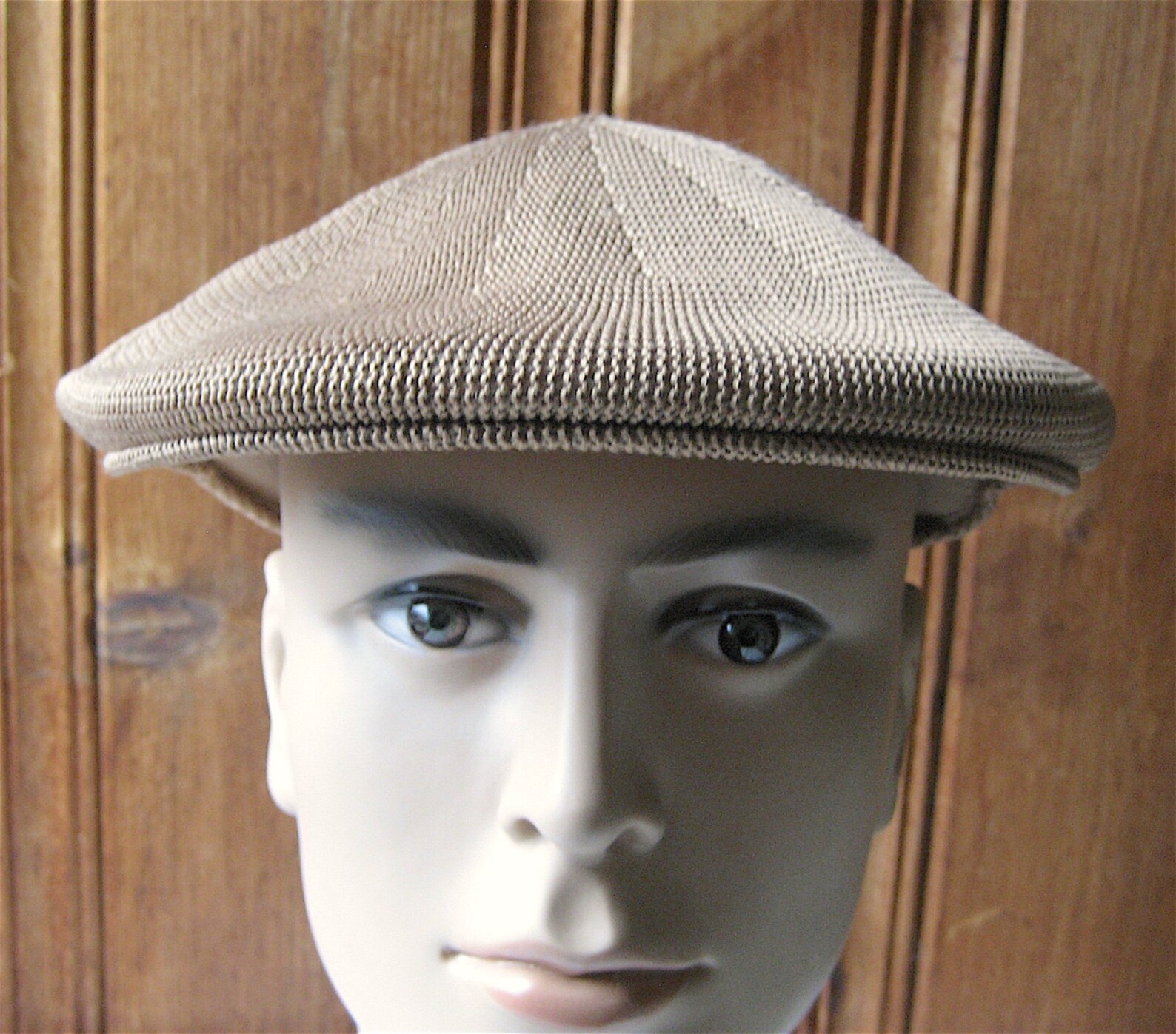 Tan Mesh Cabbie Hat Vintage Men's Newsie Cap XL | Etsy