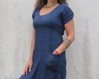 Hippie dress ~ Pintuck ~ Maxi dress ~ Lagenlook ~ XXL size ~ Feiries clothing ~ Gypsy dress ~ Woodland goddess clothing ~ Boho dress