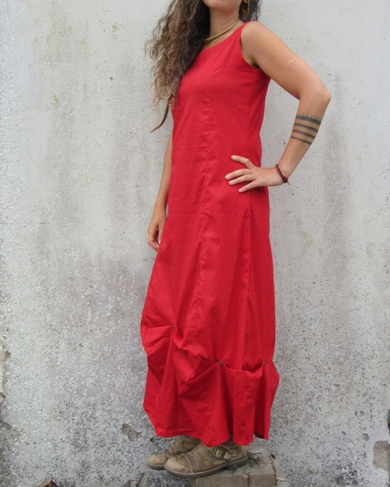red gypsy dress