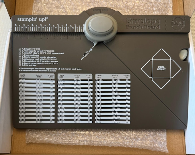 Stampin up Envelope Punch Board - Etsy