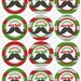 Christmas Printable Mason Jar Lid Labels PDF Santa's | Etsy
