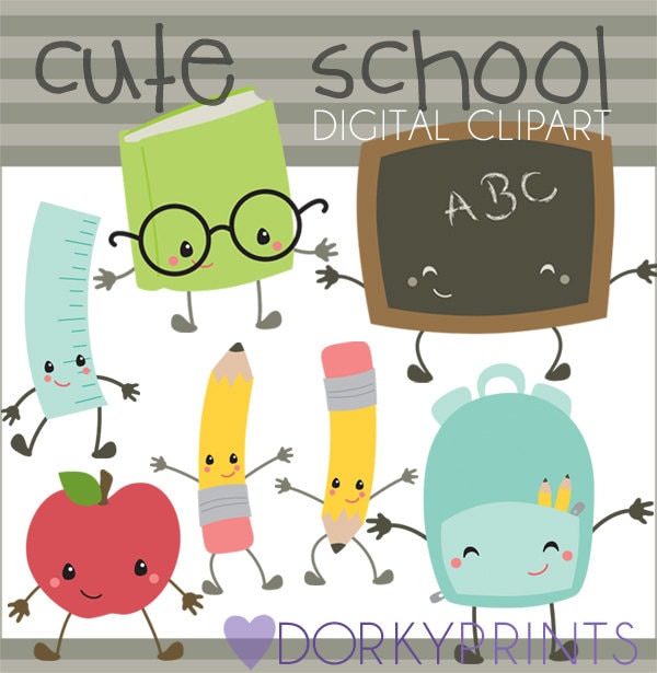 School Clipart -Personal and Limited Commercial Use- School Days Clip…