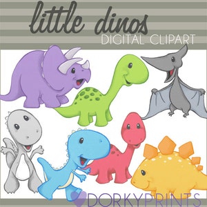 Dinosaur Clipart -Personal and Limited Commercial Use- Dino Clip art