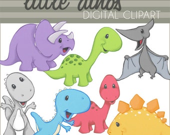 Dinosaur Clipart -Personal and Limited Commercial Use- Dino Clip art