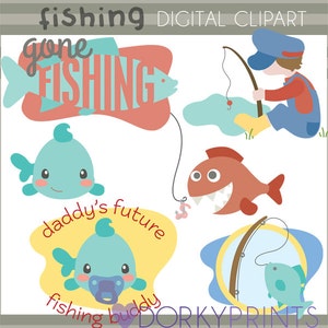 Fishing Clipart -Personal and Limited Commercial Use- Fish Clip art