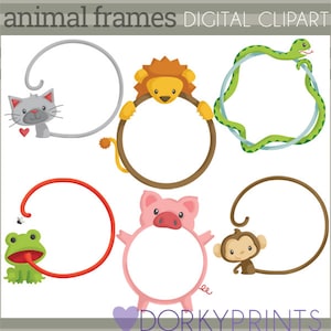 Animal Frame Clipart  -Personal and Limited Commercial Use- circle frame clip art