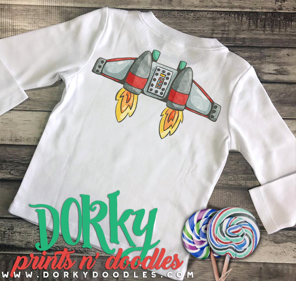 Jetpack Watercolor PNG Artwork Digital File for Heat | Etsy