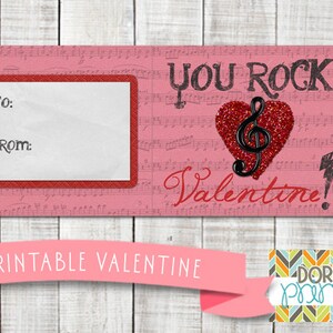 Valentine Printable PDF - Printable Party Supplies - Poprocks Candy ...