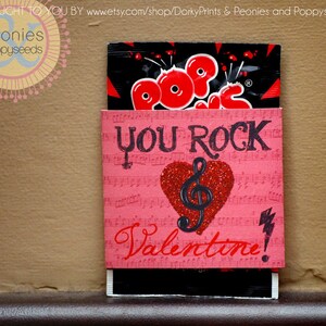Valentine Printable PDF - Printable Party Supplies - Poprocks Candy Valentines Printable