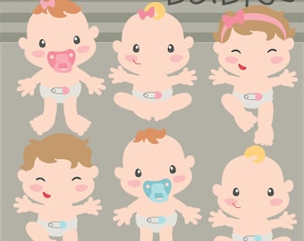 Baby Clipart -Personal and Limited Commercial Use- Babies Digital Clip art