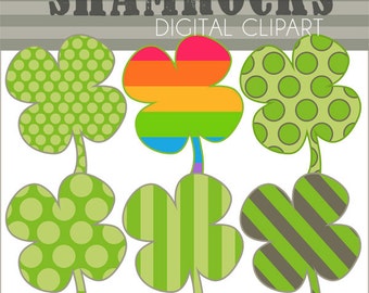 Shamrock Clipart Set -Personal and Limited Commercial Use- St. Patrick's Day Clip art