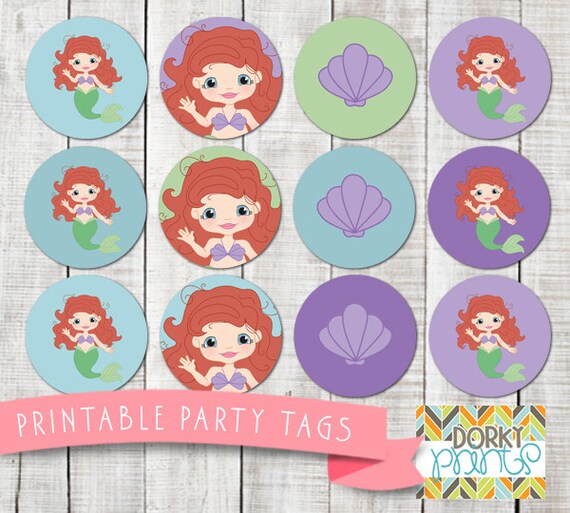 Imprimibles Para Fiesta De Cumpleaños De La Sirenita Sirena: Bajo El
