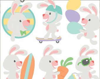 Ostern Clipart junge Hasen - persönliche und begrenzte kommerzielle Nutzung - jungen Ostern Clipart, Osterhase Clipart