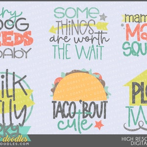 New Baby Boy Clipart -Personal and Limited Commercial Use- Sign or Sticker Sayings Clip Art
