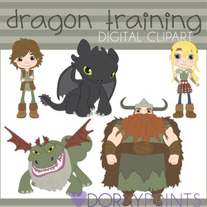 Train Your Dragon PNG Clipart -Personal and Limited Commercial- Toothless, Hiccup, Astrid, Stoick, Grockle for Printing and Other Crafts