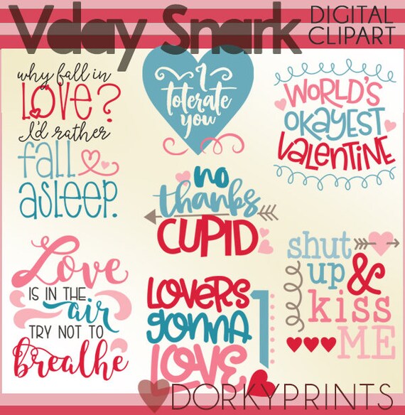 Valentine S Day Clipart Snarky Love Personal And Limited Commercial Use Funny Valentine Sayings Clip Art Valentine S Day Clipart Snarky Love Personal And Limited Commercial Use Funny Valentine Sayings Clip Art