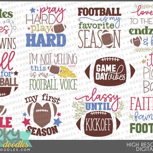 Voetbal Gezegden Clipart - Cute Football Seizoen Wordart PNG Files