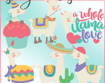 Llama Clipart -Personal and Limited Commercial Use- Llama Clip Art
