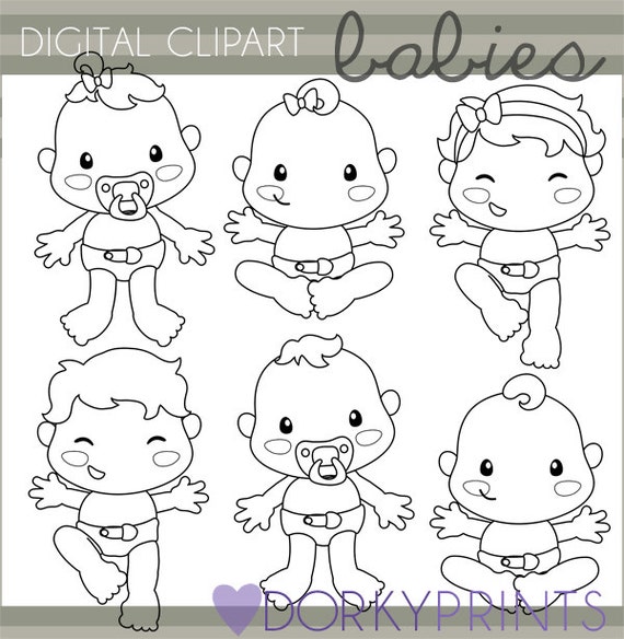 Baby Clipart -Personal and Limited Commercial Use- Babies Digital Clip art