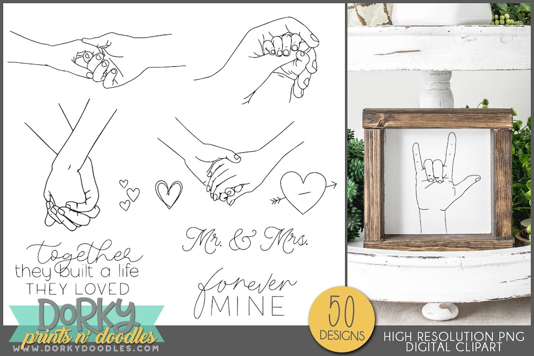 Heart Love Clipart - Customize Mix and Match - PNG Files for Stickers ...