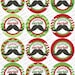 Christmas Printable Circle Tags PDF Printable Party Supplies - Etsy