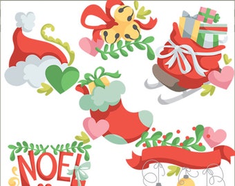 Holiday Fun Clipart -Personal and Limited Commercial Use- Cute Christmas Clip art