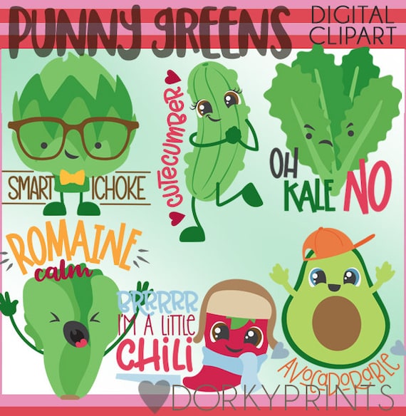 Food Puns Clipart Personal And Limited Commercial Use Funny Etsy