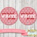Valentine Printable PDF Printable Party Supplies Pencil - Etsy