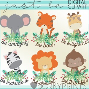 Just Be Animals Clipart Set -Personal and Limited Commercial Use- Animal Clipart
