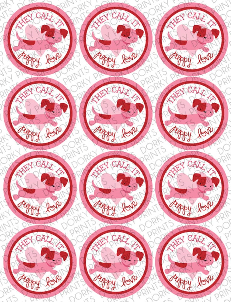 Free Valentine S Circle Tags Printable