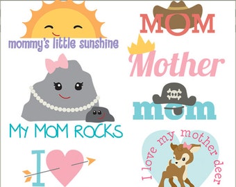 Mother's Day Clipart -Personal and Limited Commercial Use- fun mom clip art