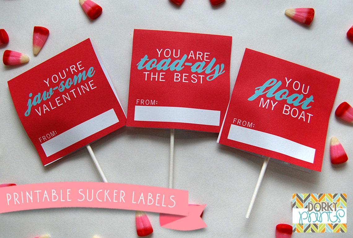 Valentine Printable PDF Printable Party Supplies - Etsy