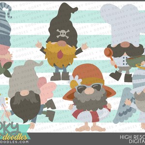 Cute Gnome Clipart - Utilisation personnelle et commerciale limitée - Gnomes Sublimation et conceptions d’autocollants