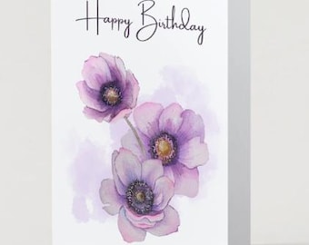 Tarjeta de cumpleaños con mensaje de fe y versículo bíblico para niños y adolescentes (5x7)