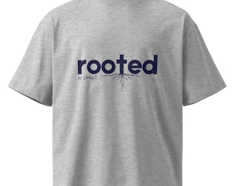 Rooted in Christ Oversized T-Shirt — Faith Streetwear Tee