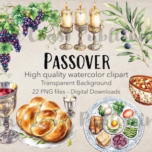 Clipart acquerello di alta qualità - Pasqua
