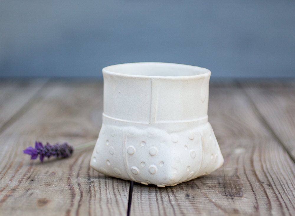 Jardinière en Céramique Blanche, Petit Vase Blanc, Jardinière Moderne, Vase Pot de Fleurs Céramique,