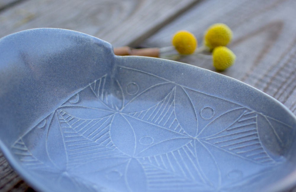 Light Gray Unique Handmade Cake Platter, Dessert Ceramic Serving Tray, Oval Stoneware Dish, Rustic C