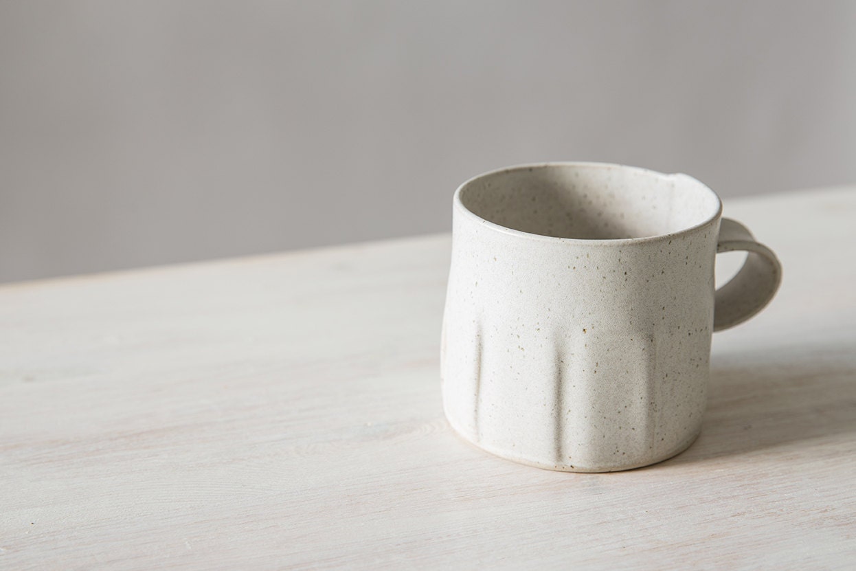 Ceramic Tea Cup Modern Coffee Mug White Ceramic Cup White - Etsy Israel