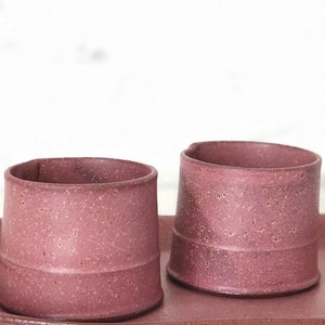Ceramic Espresso Cup, pink Handmade Ceramic Tumbler, Ceramic Modern Cup, 10 Oz Mugs image 4