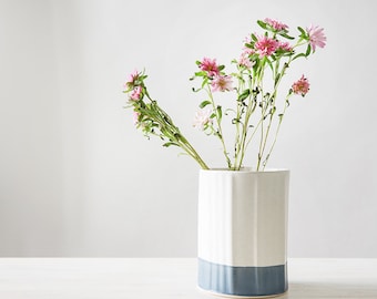 Ceramic Vase, Blue and White Flower vase