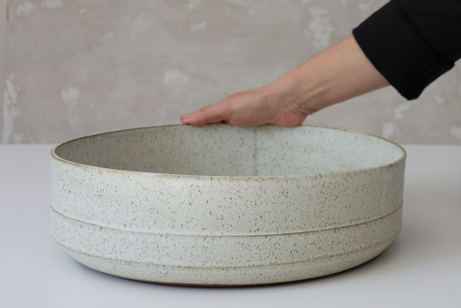 Extra large Ceramic bowl white Ceramic Serving Bowl Modern Etsy