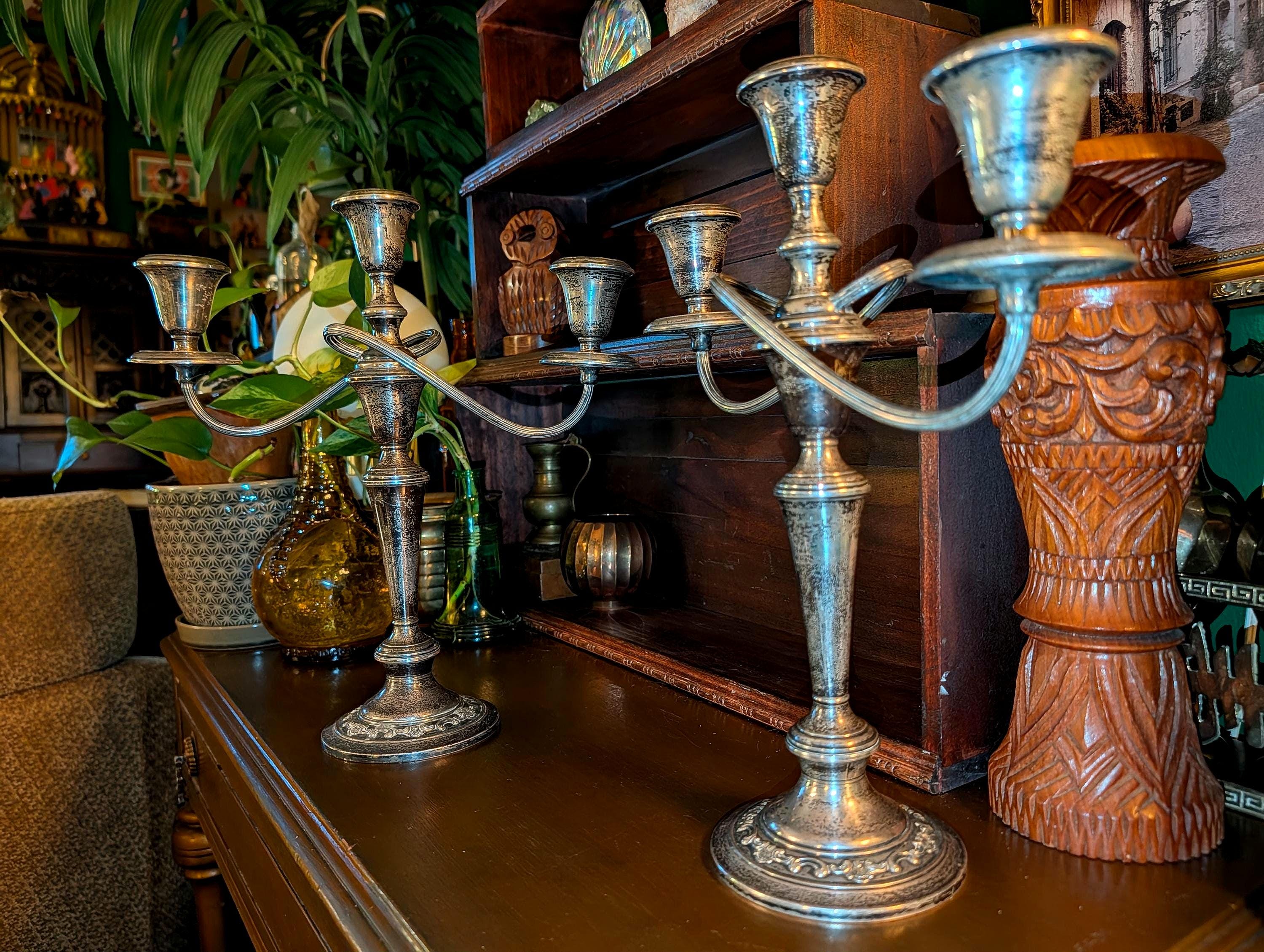 Vintage Gorham Sterling Silver Candlesticks - Etsy