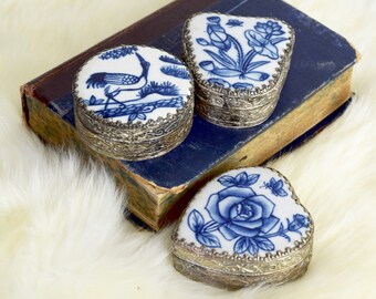 asian porcelain shard framed charms Asian porcelain shard framed charms