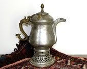 Vintage copper Samovar Indo Persian Samovar tin coated copper samovar Dallah Middle Eastern copper coffee pot.