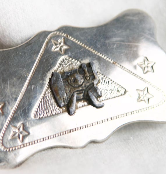 Vintage Western belt buckle…saddle buckle...Chamb… - image 3