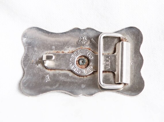 Vintage Western belt buckle…saddle buckle...Chamb… - image 4